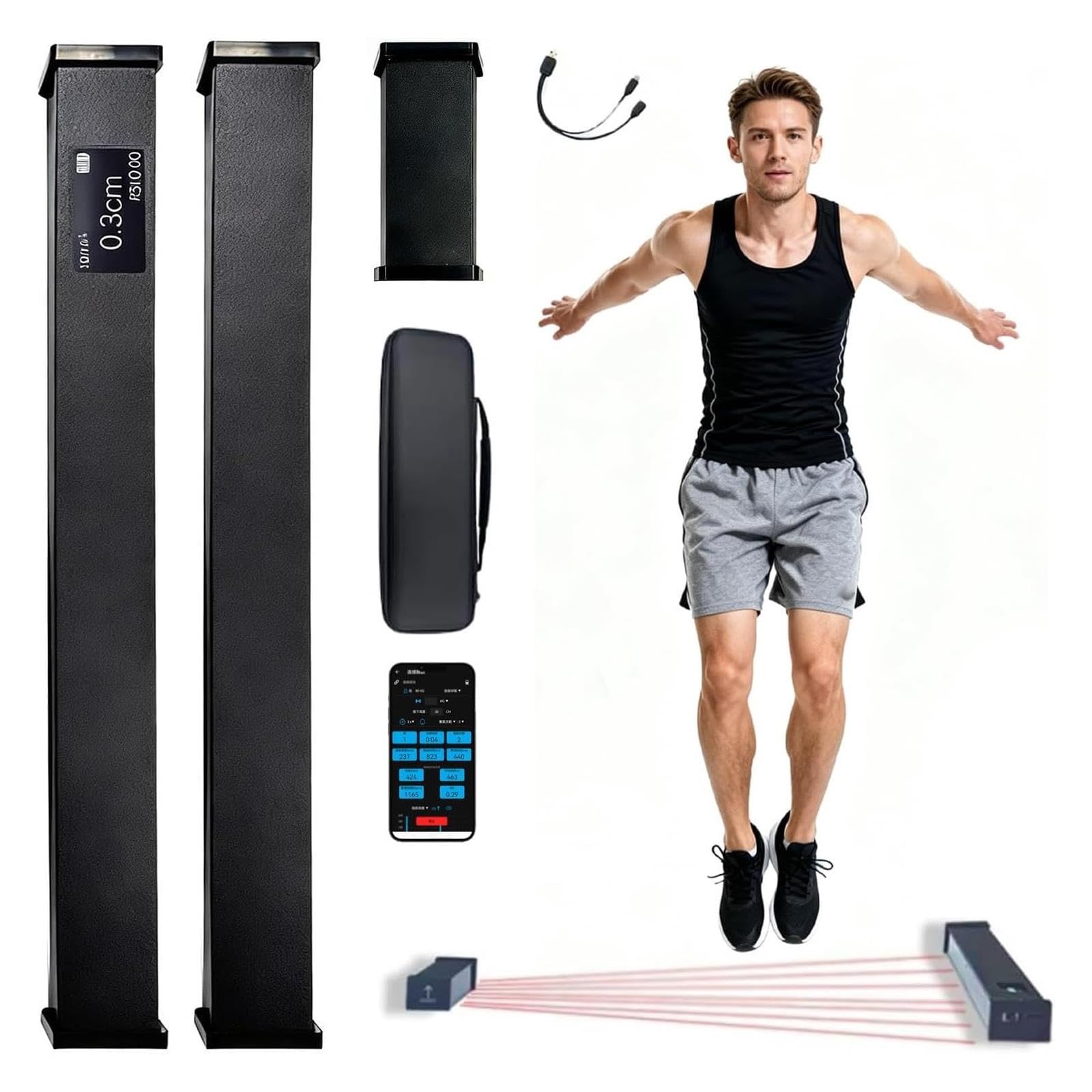 Medidor De Salto, Sist-ema De Entrenamiento De Alta Precisión