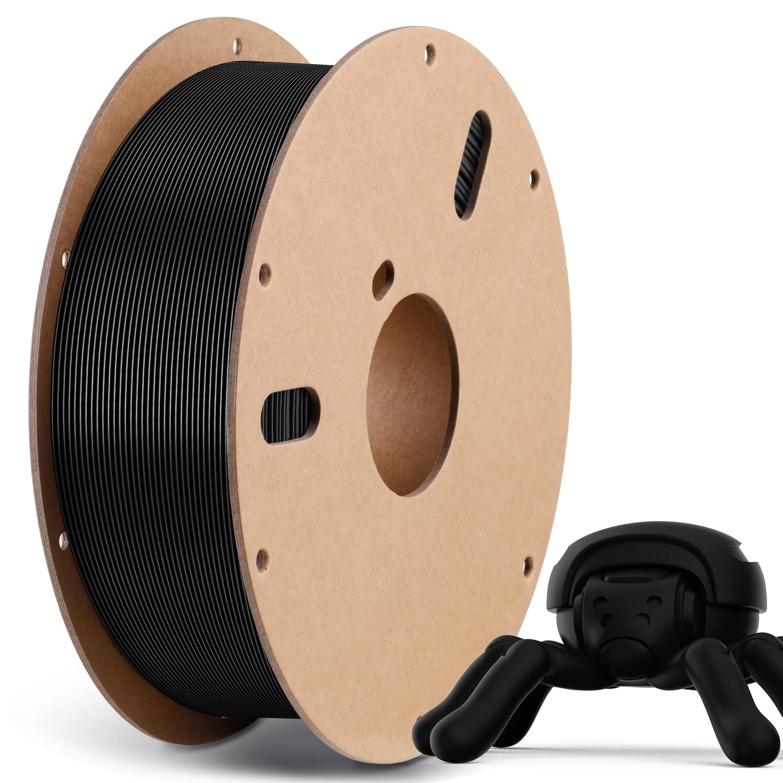 Photo 1 of ANYCUBIC High Speed 3D Printer Filament 1.75mm, Print Up to 10X Faster, Rapid PLA Filament with High Prints Quality, Dimensional Accuracy +/- 0.02mm, Print with Most FDM 3D Printers, 1KG Spool, Black 1kg Black