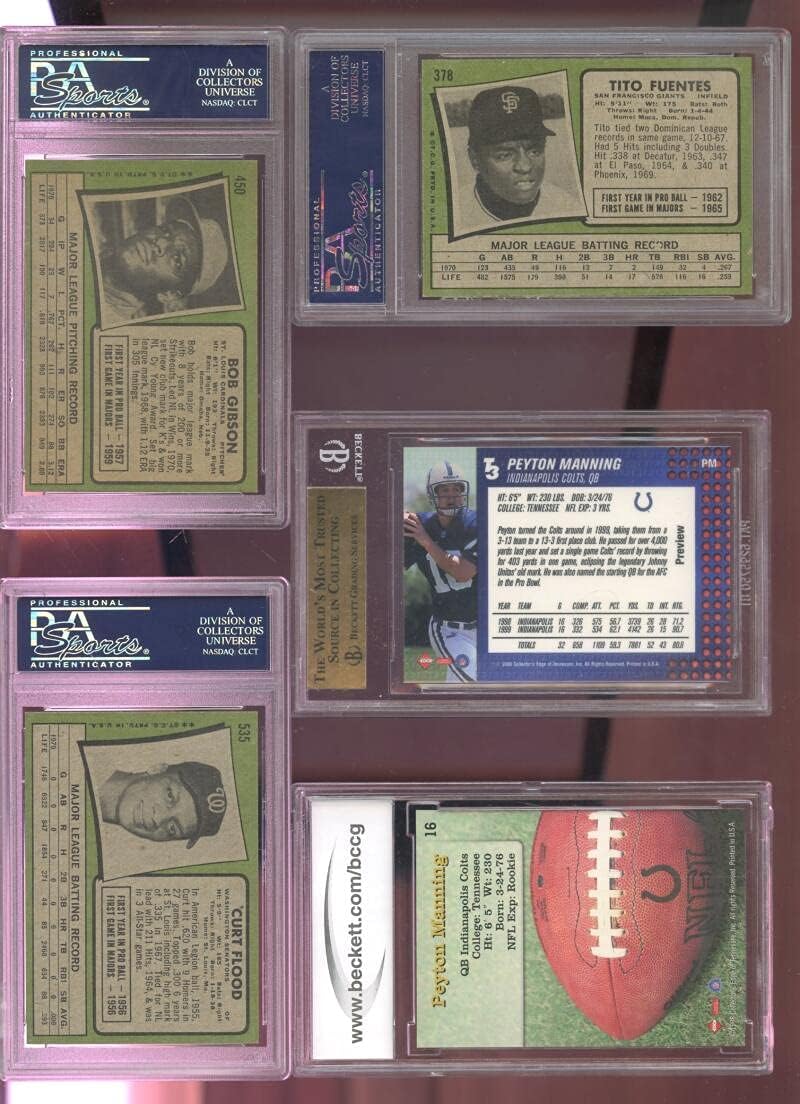 1971 Topps #450 Bob Gibson St. Louis Cardinals EX-MT PSA 6 Graded Baseball Card