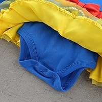 Vista 38 de Dressy Daisy Mameluco de princesa para disfraz de Halloween, cumpleaños, traje con diadema para bebé niña