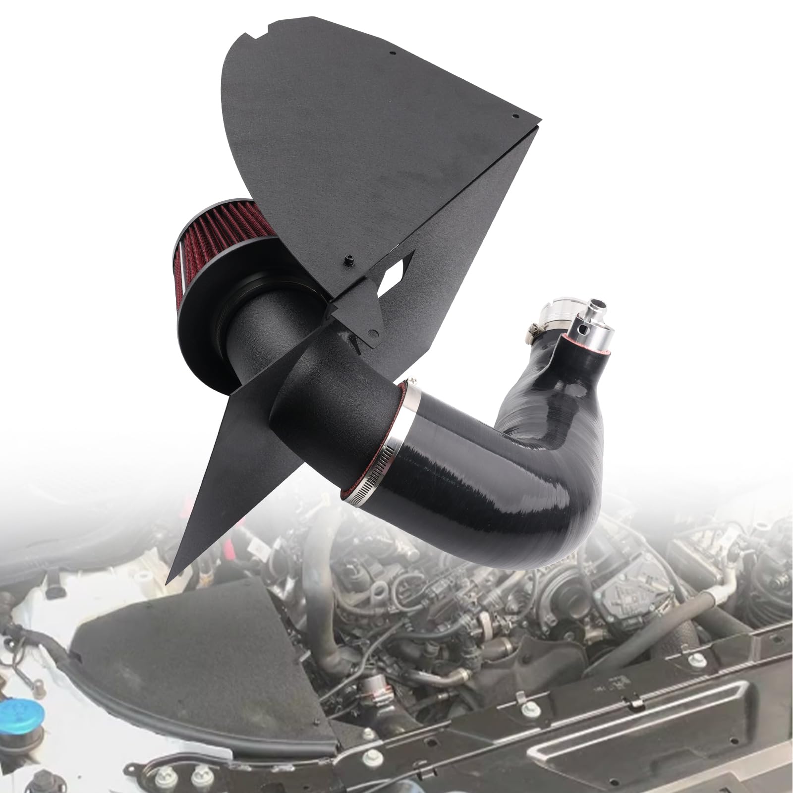 BAGARAATAN Cold Air Intake Filters Turbo Kit Compatible with 2019-2021 BMW G20 330i/320i B48 2.0L BW-B4802 Modification With High Flow Air Intake