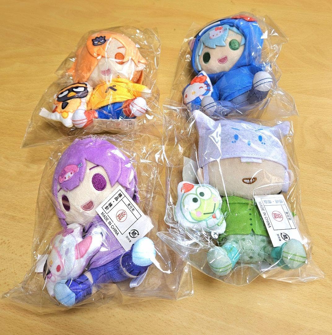 日常組 ローソンコラボ ぬいぐるみ ぺいんと しにがみ クロノア トラゾー 日常組 ローソン ぬいぐるみ まとめ売り ぺいんと クロノア しに