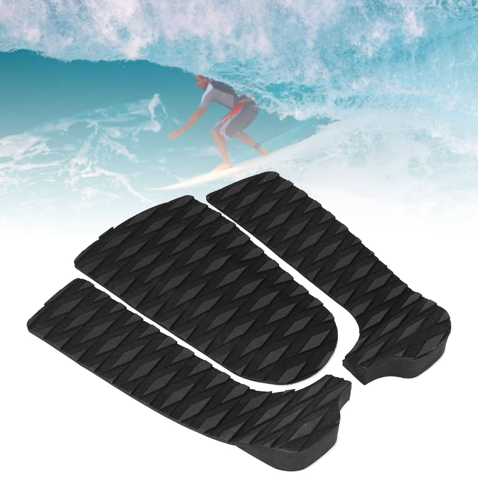 FECAMOS Stomp Pad Surfboard Traction Pad para Tabla de Surf Protectora Decorativa
