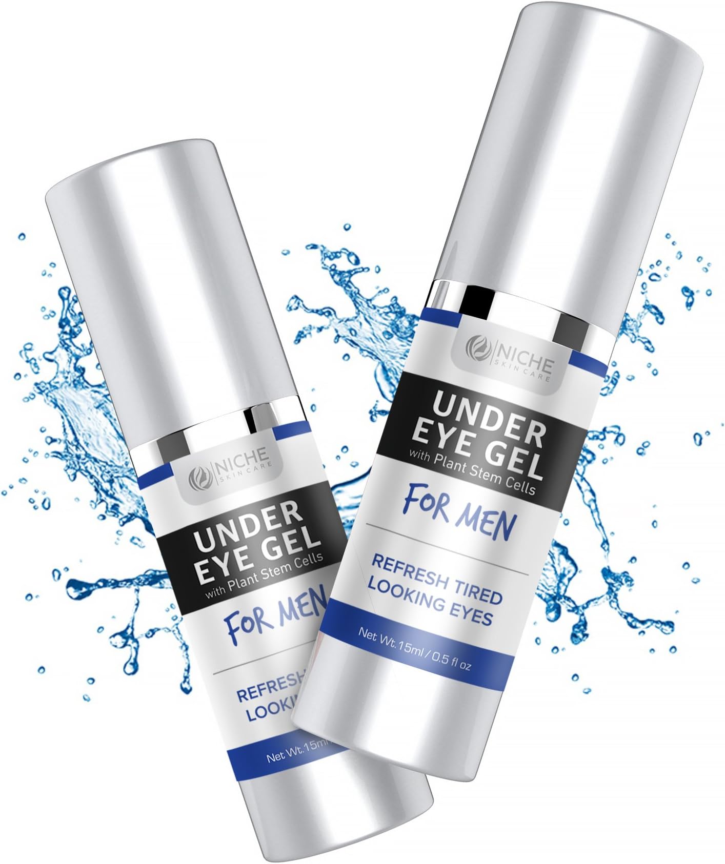 Under Eye Gel for Men. Best Firming Under Eye Cream for Wrinkles and Dark Circles, Puffy Eyes, Anti-Aging, Bags Under Eyes, Fine Lines 15ml