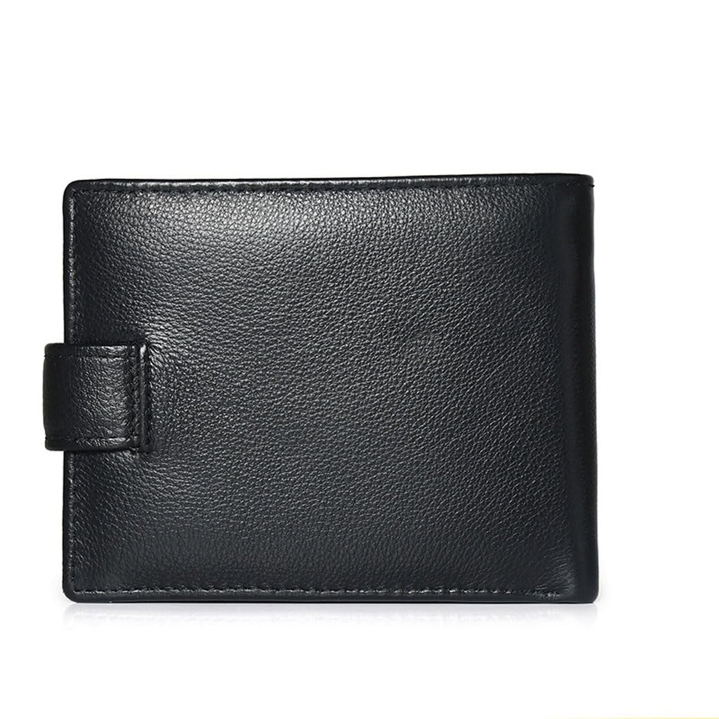 Portefeuille homme cuir vachette véritable avec fermeture éclair multiple