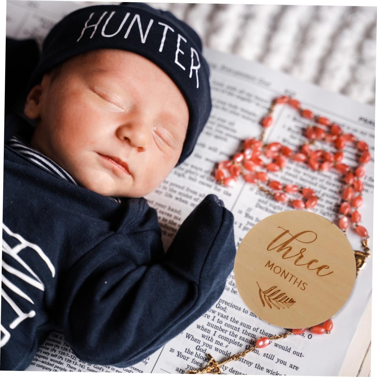 Wooden Monthly Cards for Newborns Double-Sided Growth Discs Photo Props Newborn Announcement Boy Girl 12pcs Set
