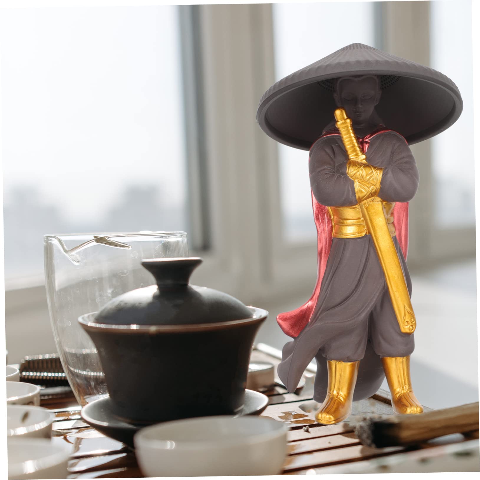 Cerámica Adorno De Mascota De Té Infusor Decorativo para Ceremonia Kung Fu y Oficina Accesorios De Té De Calidad
