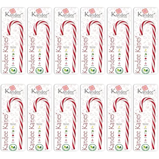 Kandee Kane Gourmet Sweet Candy Canes Pack of 12