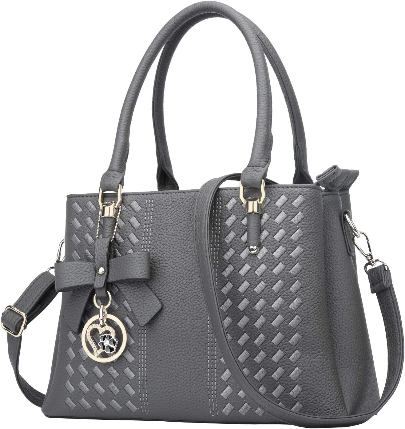 KKXIU Women Satchel Bags Handle Shoulder Handbags and Purses Pockets Zipper Leather Crossbody Bags KKXIU Women Satchel Bags Handle Shoulder Handbags and Purses Pockets Zipper Leather Crossbody Bags