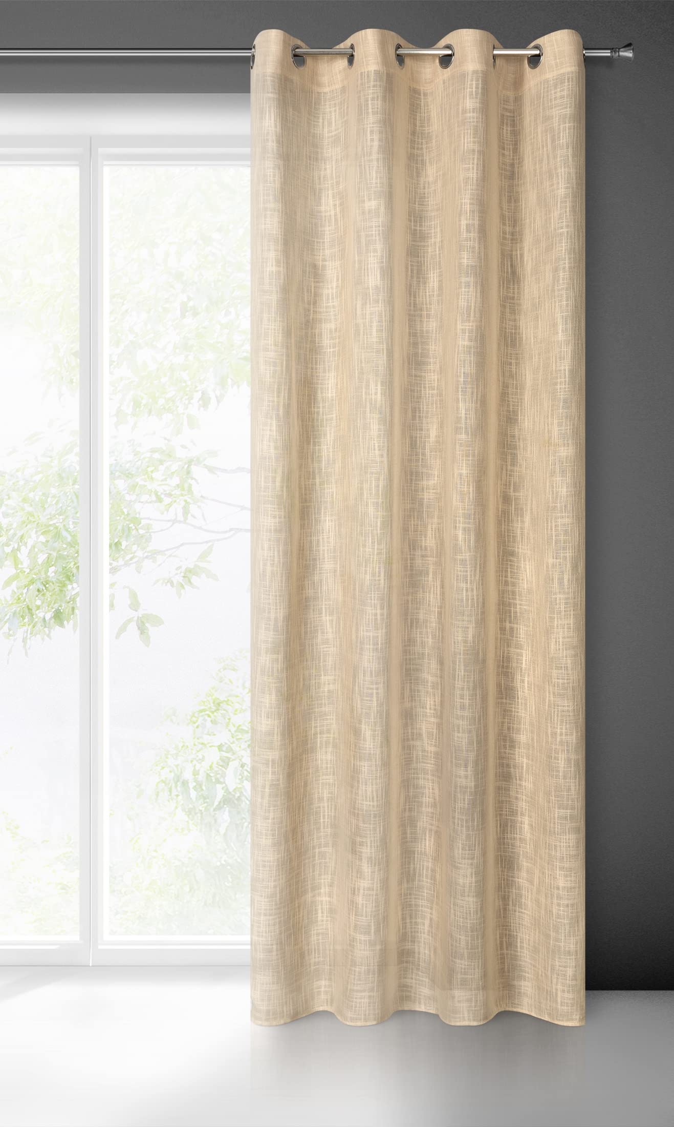 EUROFIRANY | Tenda - 140 x 250 cm - tenda bianca - liscia