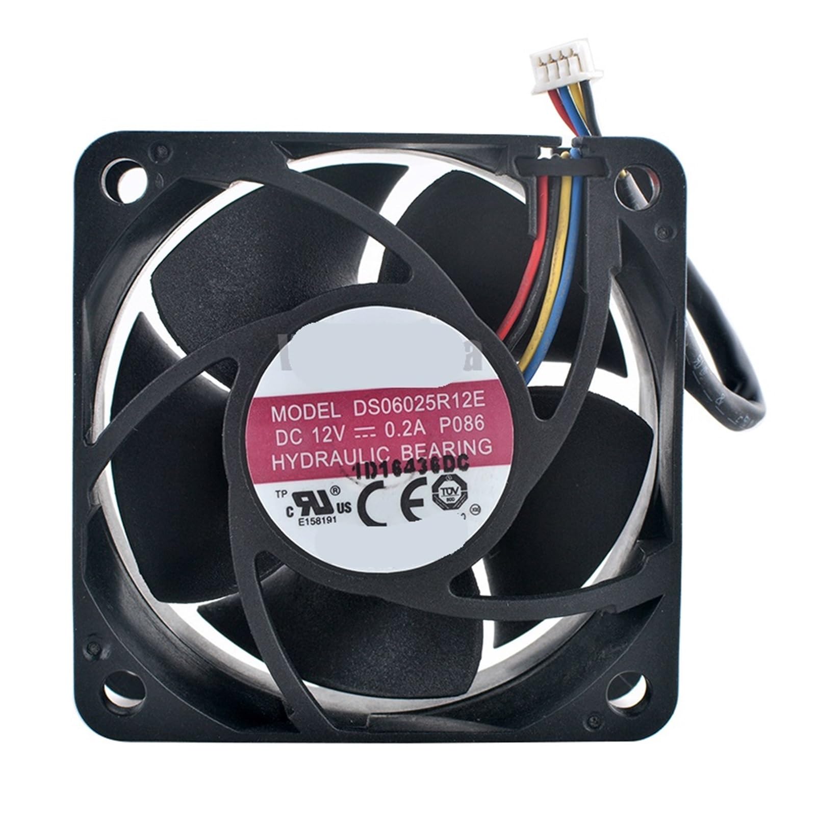 JJKKOZVQF DS06025R12E 6cm 60mm fan 60x60x25mm DC12V 0.20A 4pin cooling fan