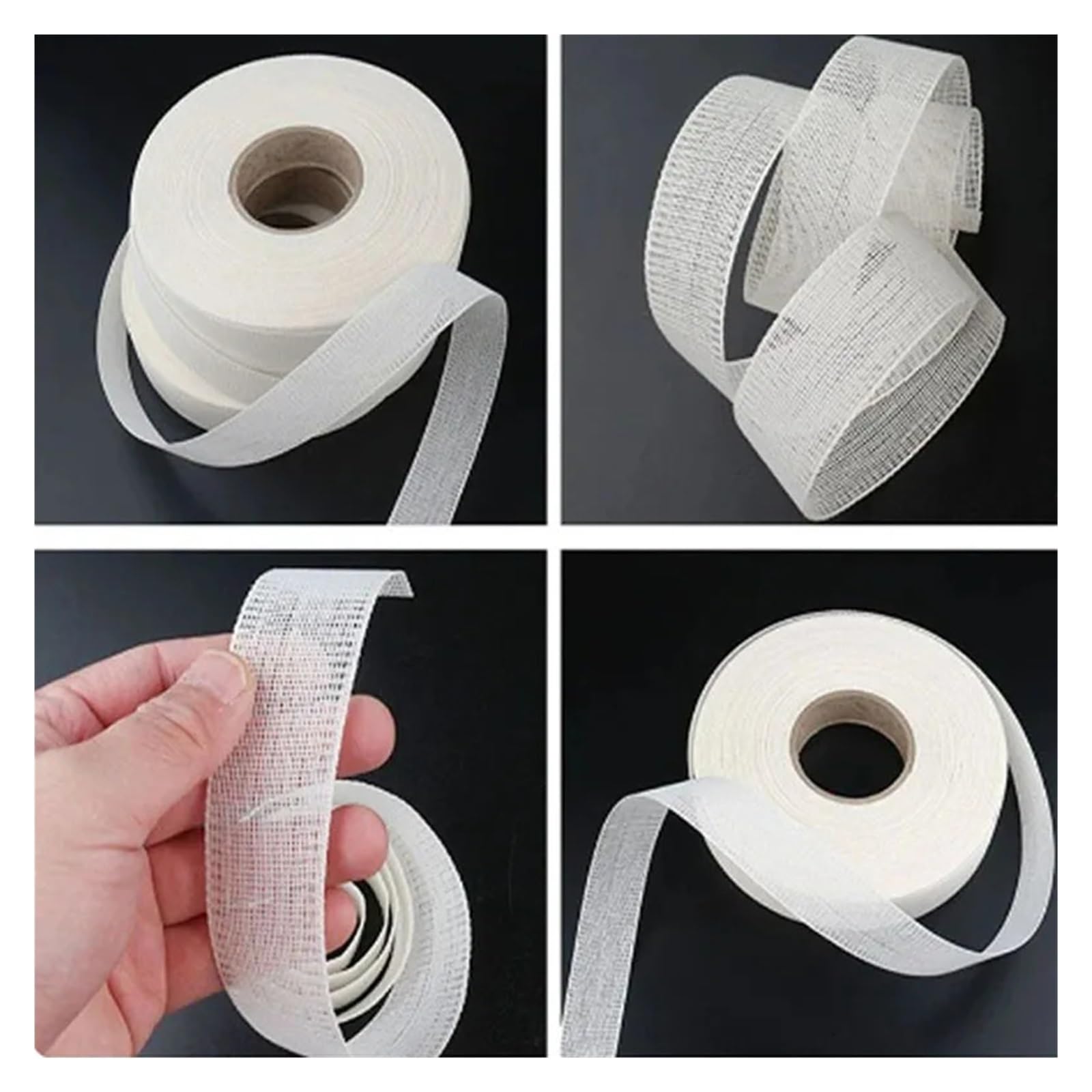 Cinta para dobladillos de pantalones 5m/rollo 2,5/3/3,5/3,8cm de ancho forro prensado espina pescado accesorios dobladillo ropa costura Diy for faldas vestidos novia(3cm,5m)