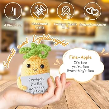 Amazon.co.jp: Urbunポジティブかぎ針編み人形、感情的な