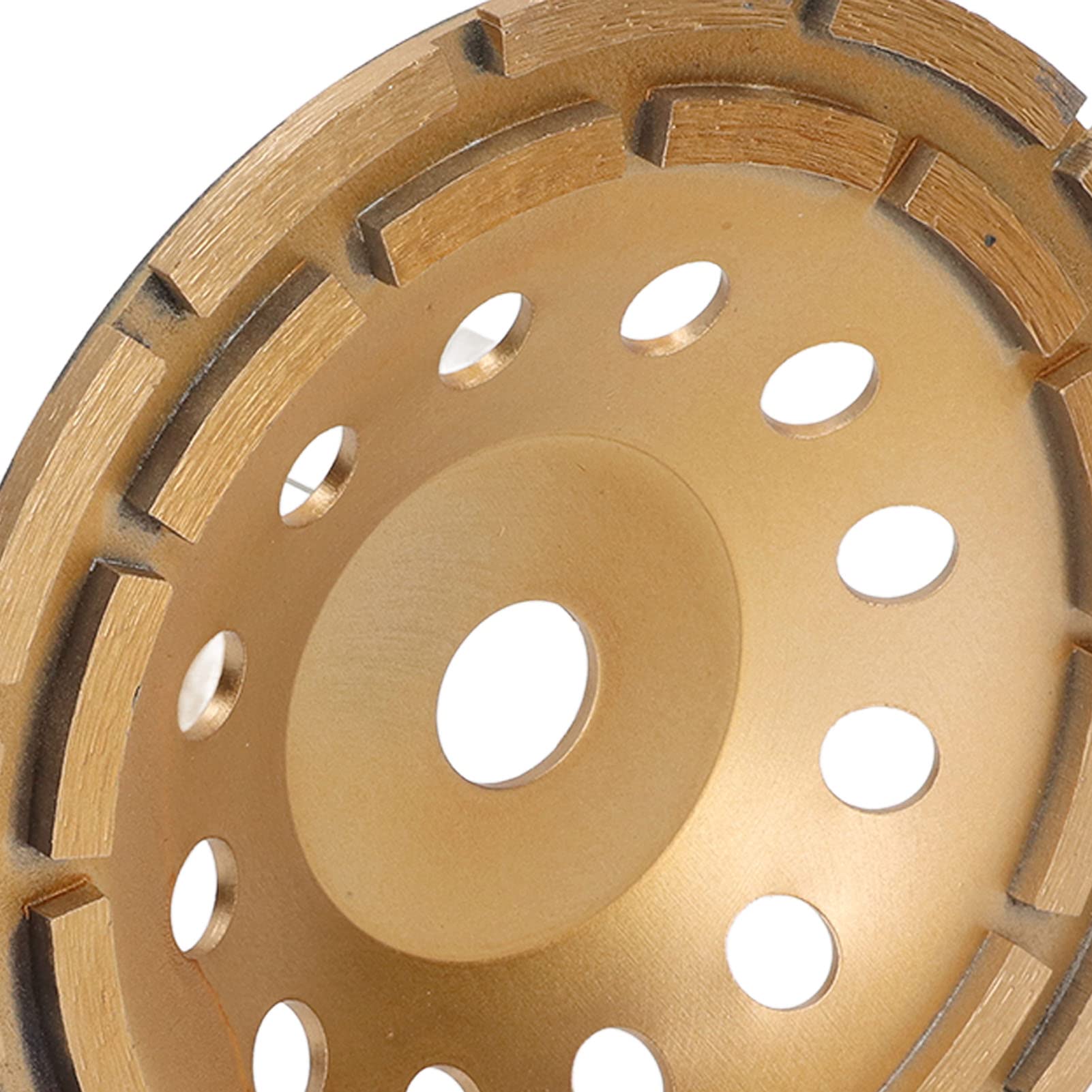 Disco de Lijado, Muela Abrasiva de Copa Disco Abrasivo de Doble Hilera Alta Eficiencia Bruscamente para Hormigón Cemento Granito Mármol Piedra/180Mm/180Mm