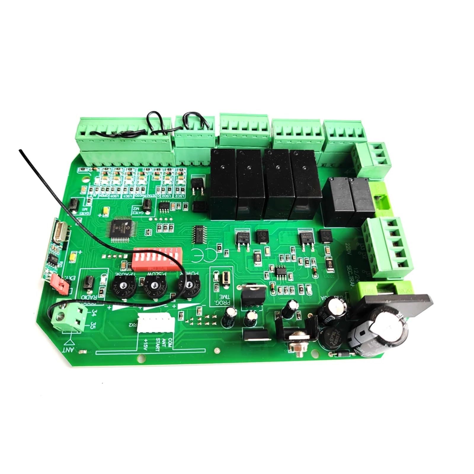 Rsgxlfqzvak Kit1 Automatic Door Opener, Universal 24Vdc Board For Automatic Double Arms Swing Gate Opener Control Panel Smart Center System(Kit1)