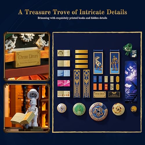 Miniatura 5 de Steampunk Time-Rift - Juego de ladrillos de construcción, 3187 piezas de construcción modular de Chrono Custodians Collection Set de exhibición para
