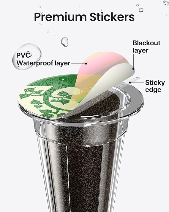 iDOO Growth Sponges 60 Pcs with 102Pcs Seed Pot Labels Sticker