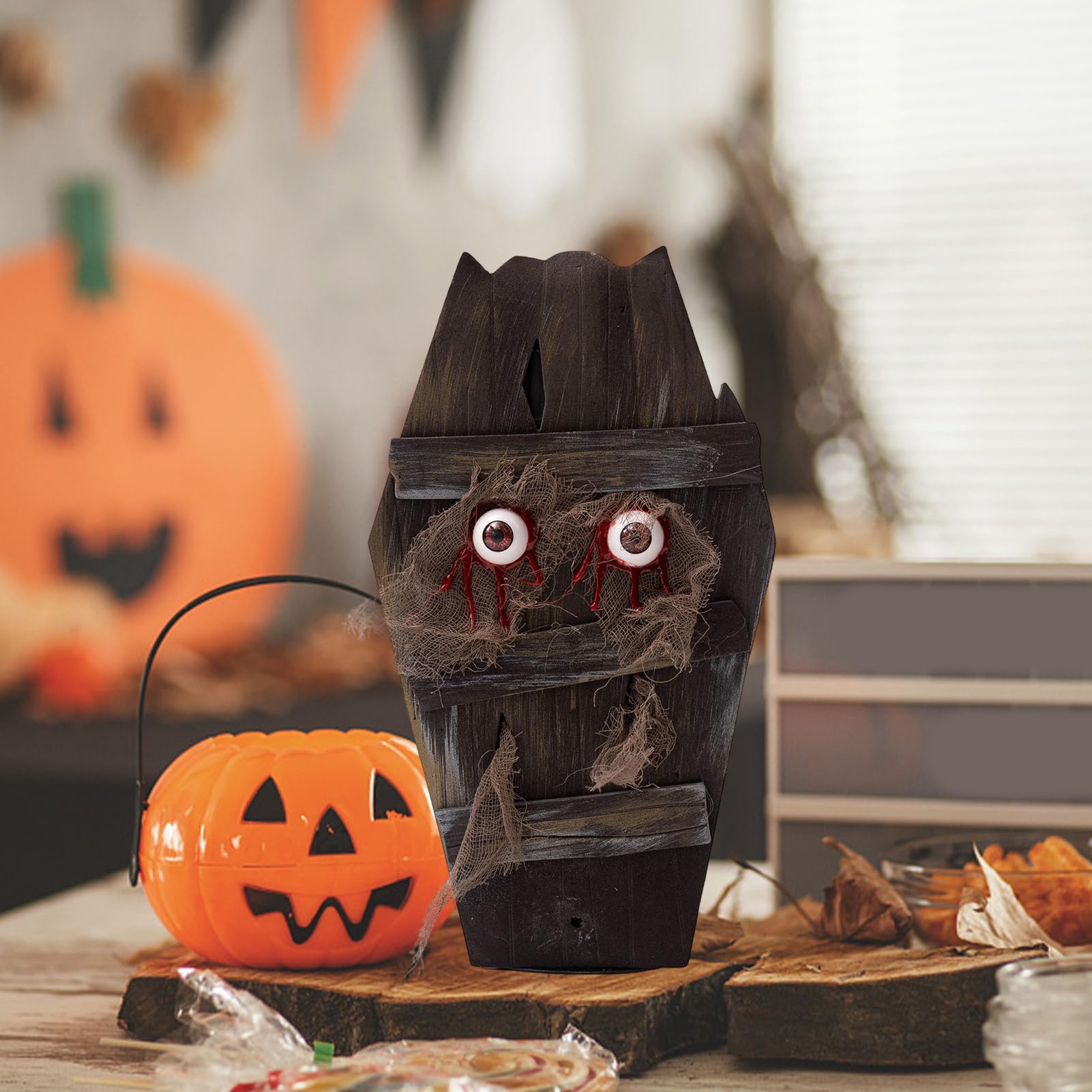 Dekoracje Na Halloween Trumna Halloweenowa Chodząca Trumna Z Czujnikiem Do | Akcesoria Na Przyjęcie Na Podwórko Do Ogrodu Sypialni Szkoły Salonu Baru Drzwi Wejściowych Ścieżki