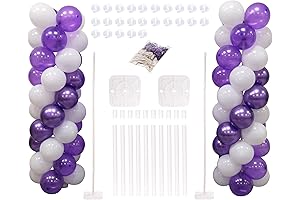 Purple And White Balloon Arch Kit For Grand Party Setting