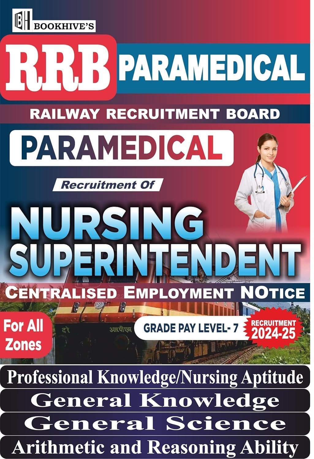RRB Railway Paramedical Nursing Superintendent Recruitment Books, Grade Pay Level 7 (4 books bundle)