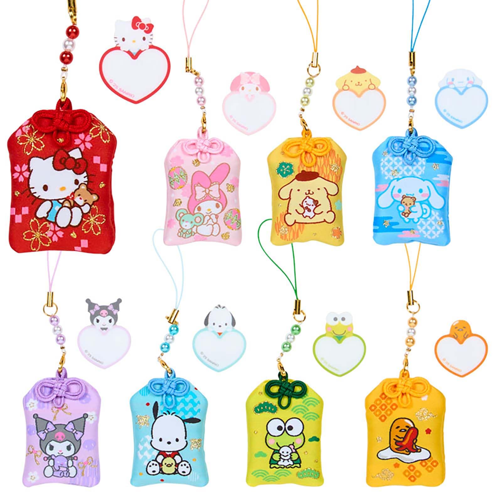キャラクターお守りセット 6個入り Amazon.co.jp: サンリオ(SANRIO) シークレットお守り風根付け（干支