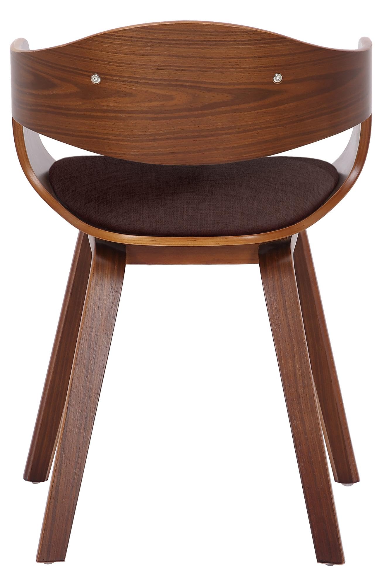 CLP Esszimmerstuhl ergonomisch Kingston,Lehnstuhl mit umlaufender Rückenlehne, Holzgestell belastbar bis 150 kg, Farbe:walnuss/braun