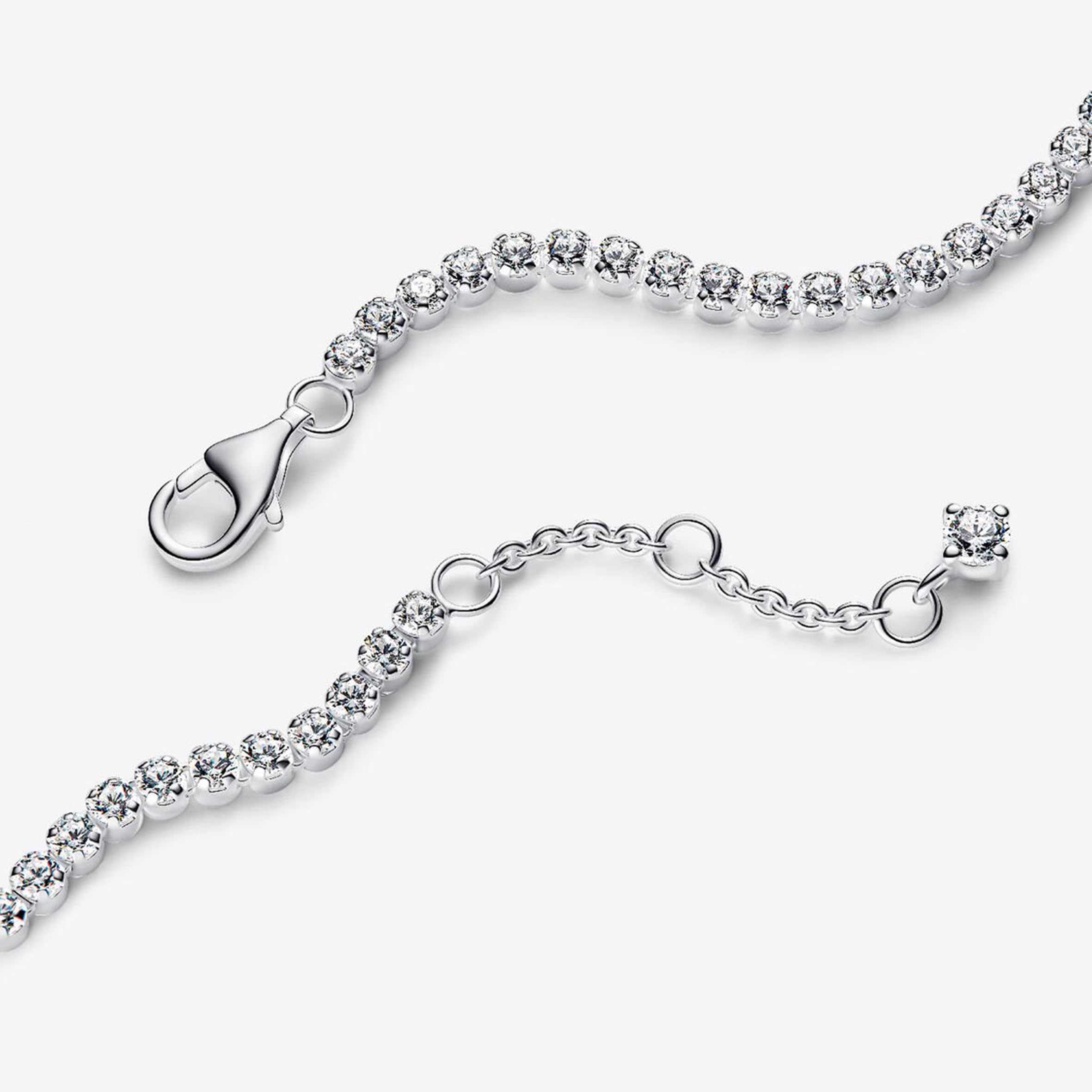 PANDORA Timeless Funkelndes Tennisarmband aus Sterling-Silber mit Zirkonia, Größe: 20cm, 593927C0... Ansicht 3