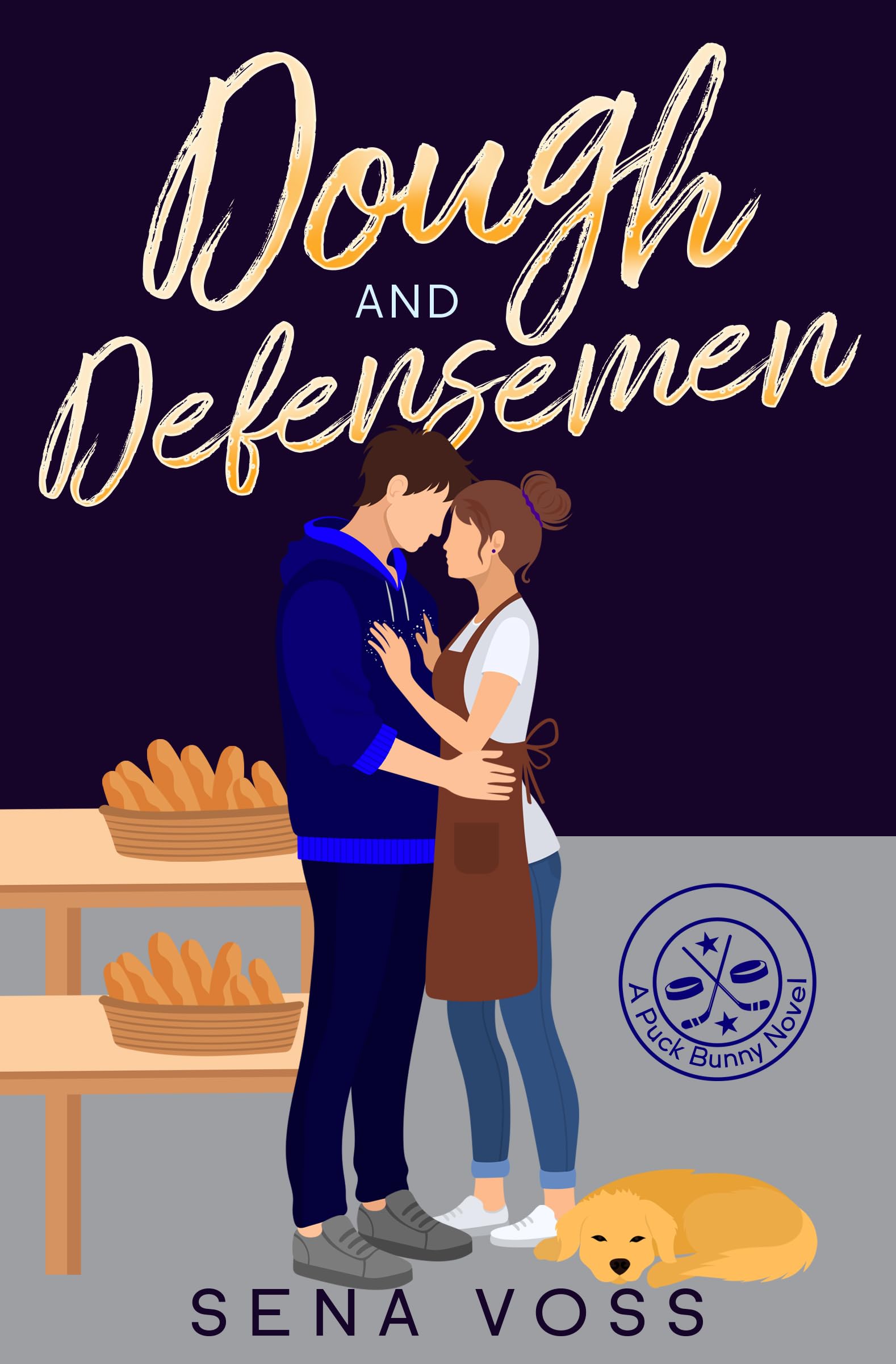 Dough and Defensemen: A Slow Burn Grumpy-Sunshine Hockey Romance (The Puck Bunny Series Book 4)
