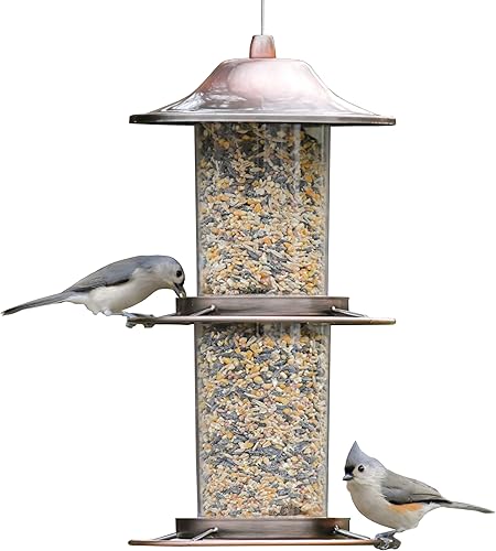 Miniatura 8 de Alimentador para aves panorámico Perky-Pet 312C cobre