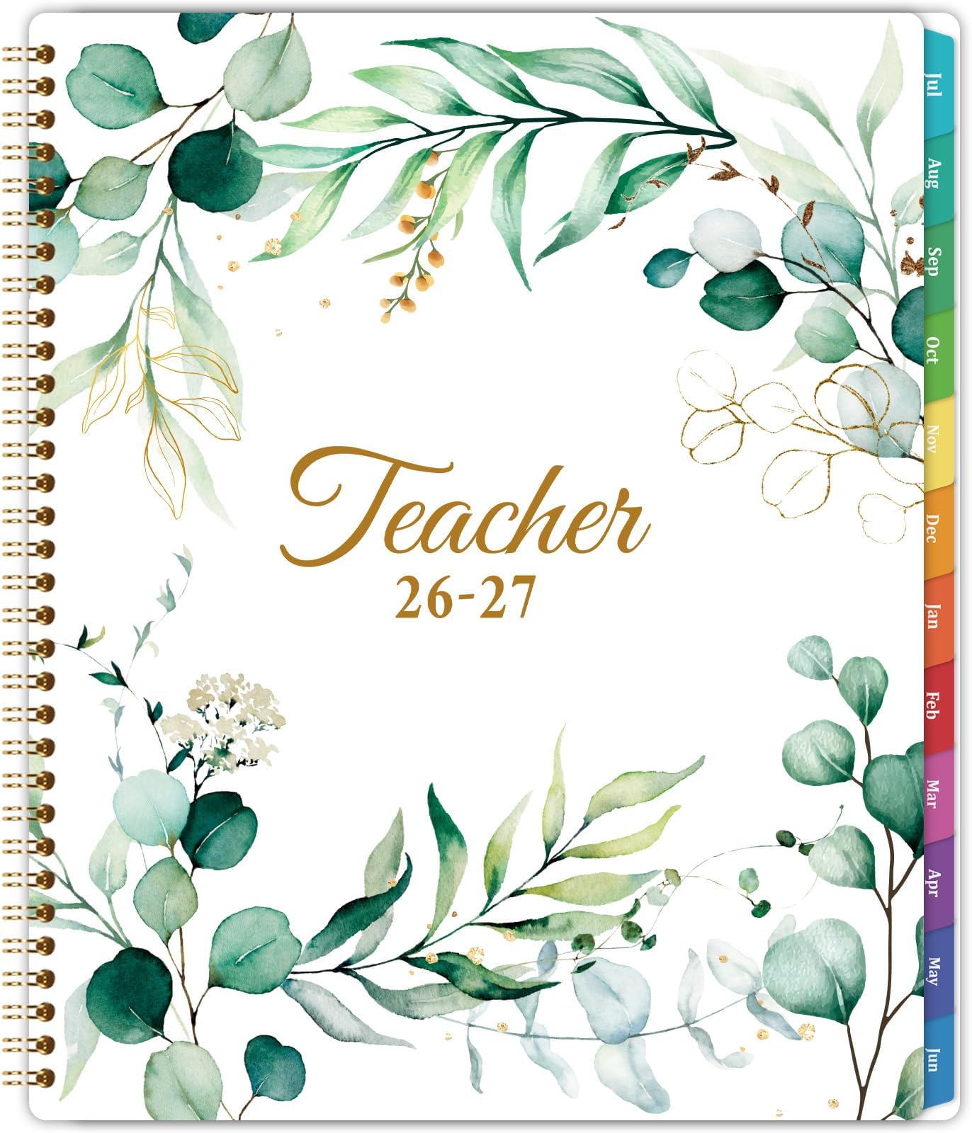 Teacher Planner 2026-2027 - 2026-2027 Lesson Planner, JUL. 2026 - JUN. 2027, 11'' x 8.3'', Weekly and Monthly Homeschool planning for Teachers in Academic Year with Monthly Tabs, Quotes, Premium Thick Paper