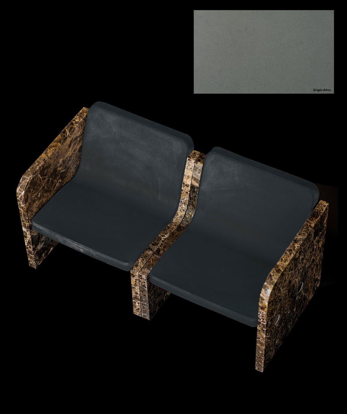 Tera Chair Turing 2 Marble Structure Made in Italy