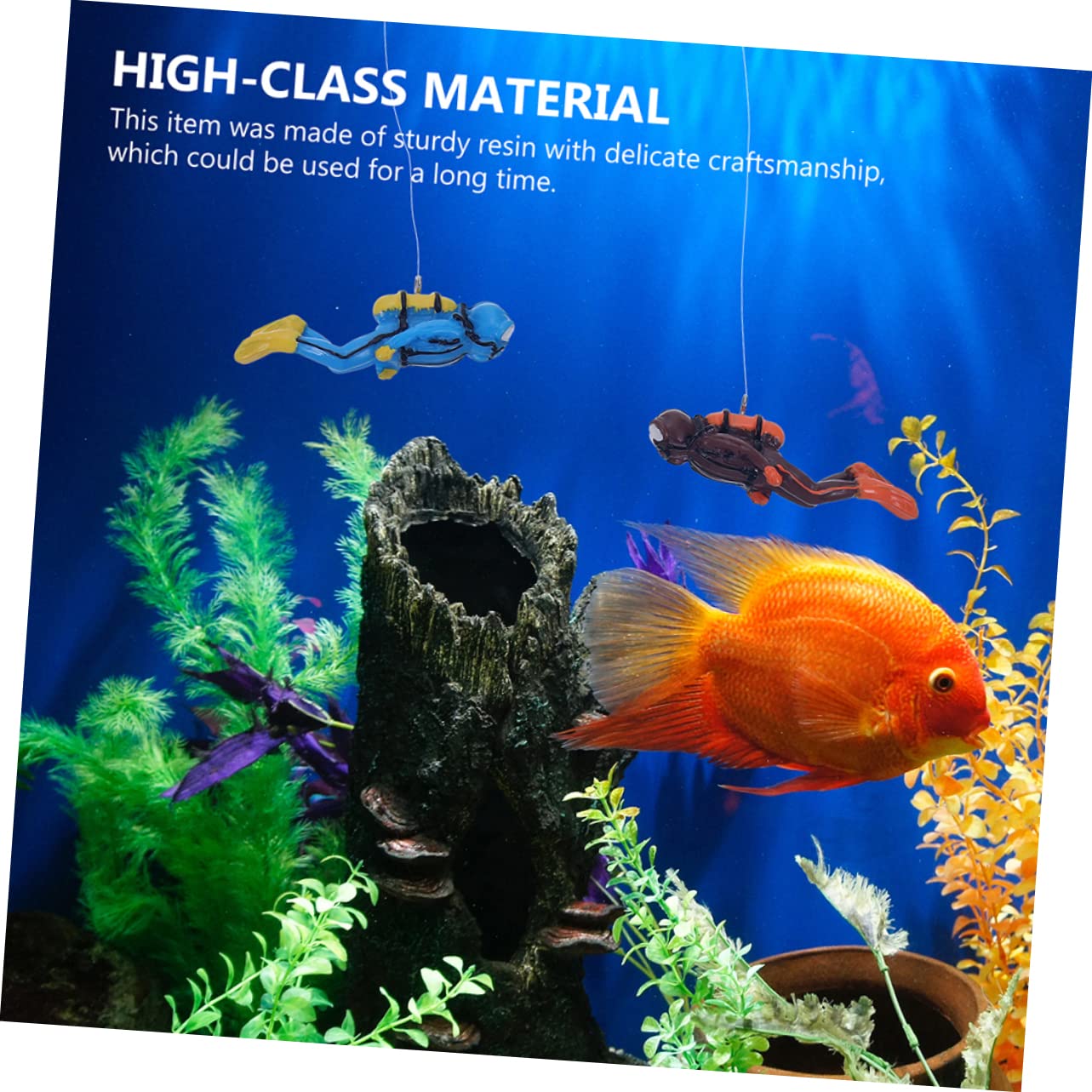 3 Ensembles Figurines De Plongeurs Flottants Décorations pour Aquariums Ornements Décoratifs pour Réservoirs Eau Douce Création Un Paysage sous Marin Adorable 4 Pièces * 3