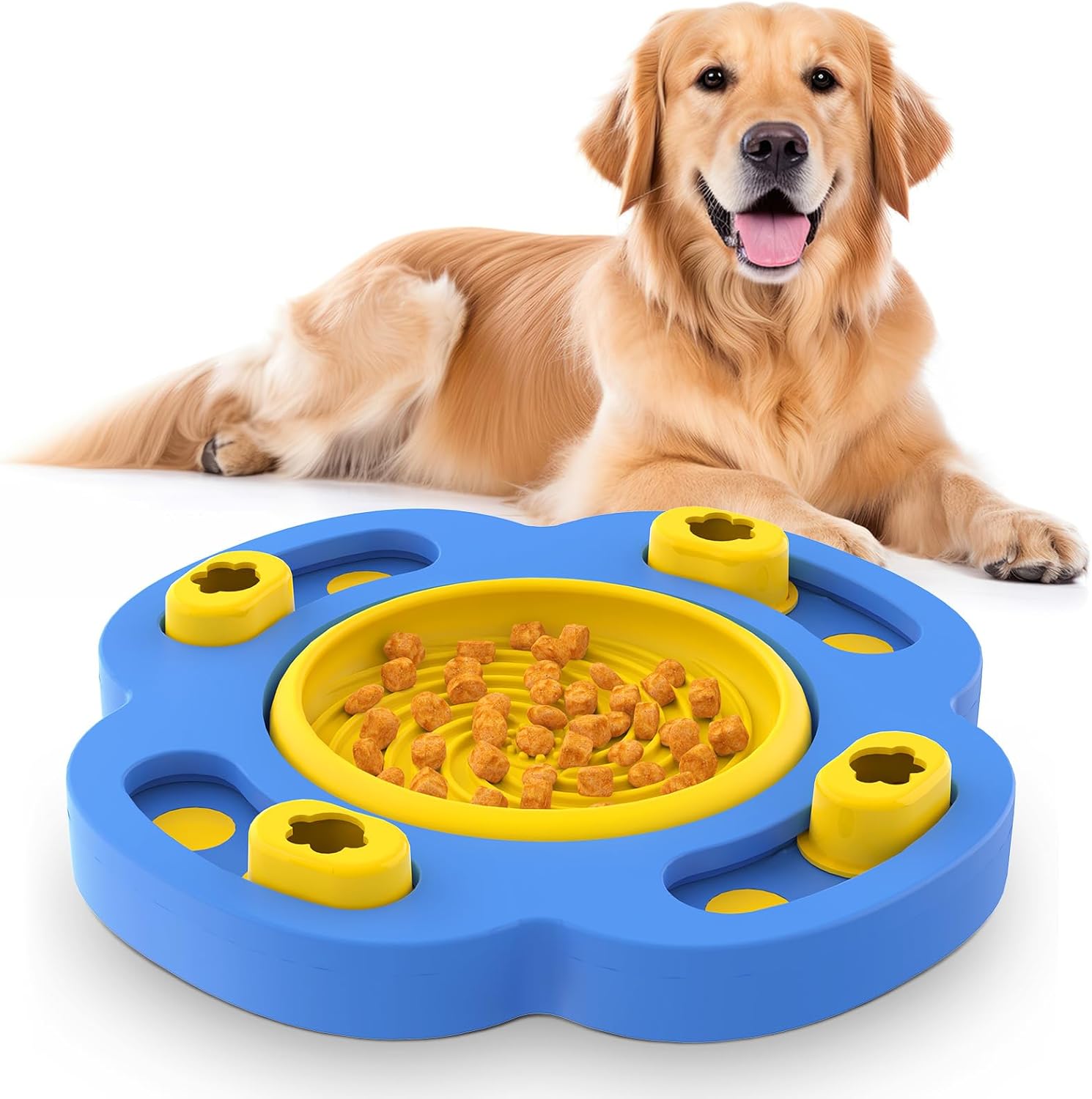 Dog Puzzle Toy, Slow Feeder Dog Bowls, Dog Food Treat