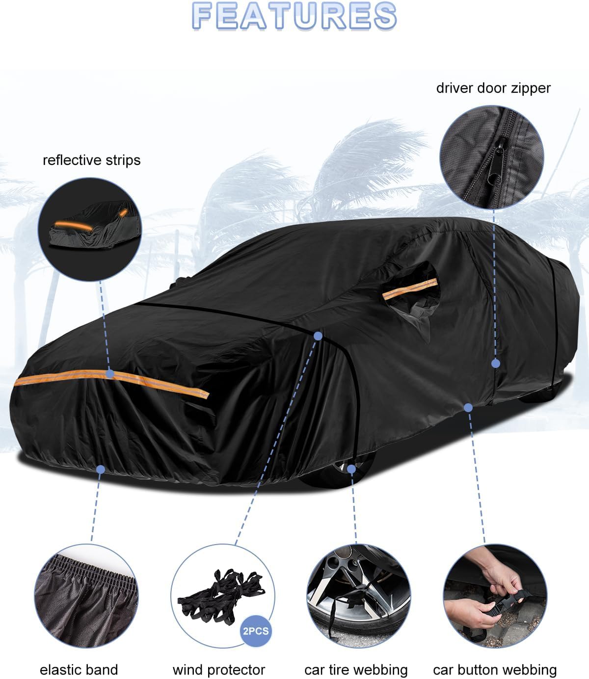Premium All-Weather Waterproof Car Cover for Chevy Camaro (2010-2025) – Ultimate Protection Against Elements