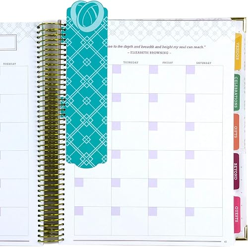 Miniatura 6 de Organizador de boda de 9.0 x 11.0 pulgadas, con tapa dura, marcadores, calcomanías de planificación, tarjetas de presentación del propietario y