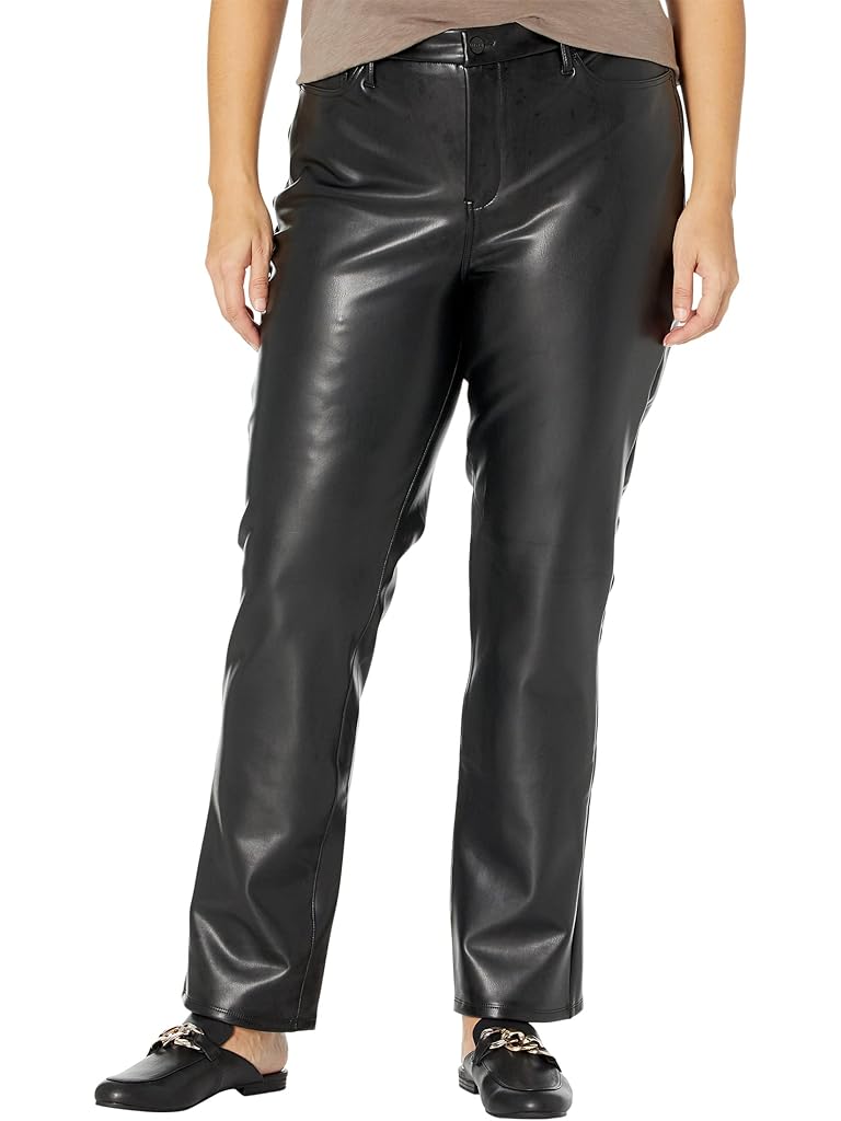 NYDJ Plus Size Marilyn Straight Jeans in Black