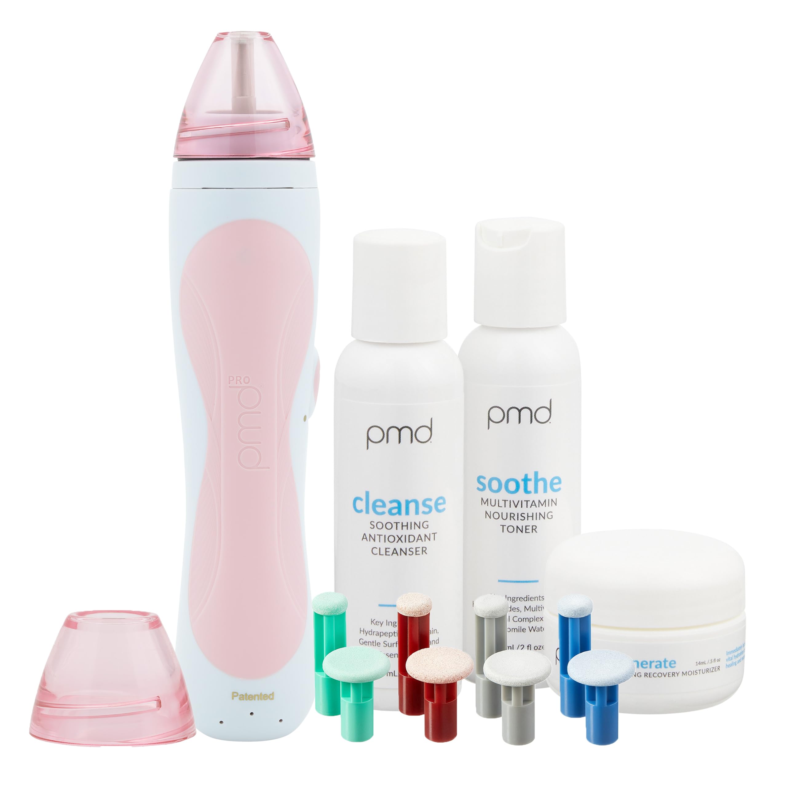 PMD Personal Microderm Pro - At-Home Microdermabrasion Machine with Kit for Face & Body - Exfoliating Crystals and Vacuum Suction for Fresh and Radiant Skin - High & Low Speed Options