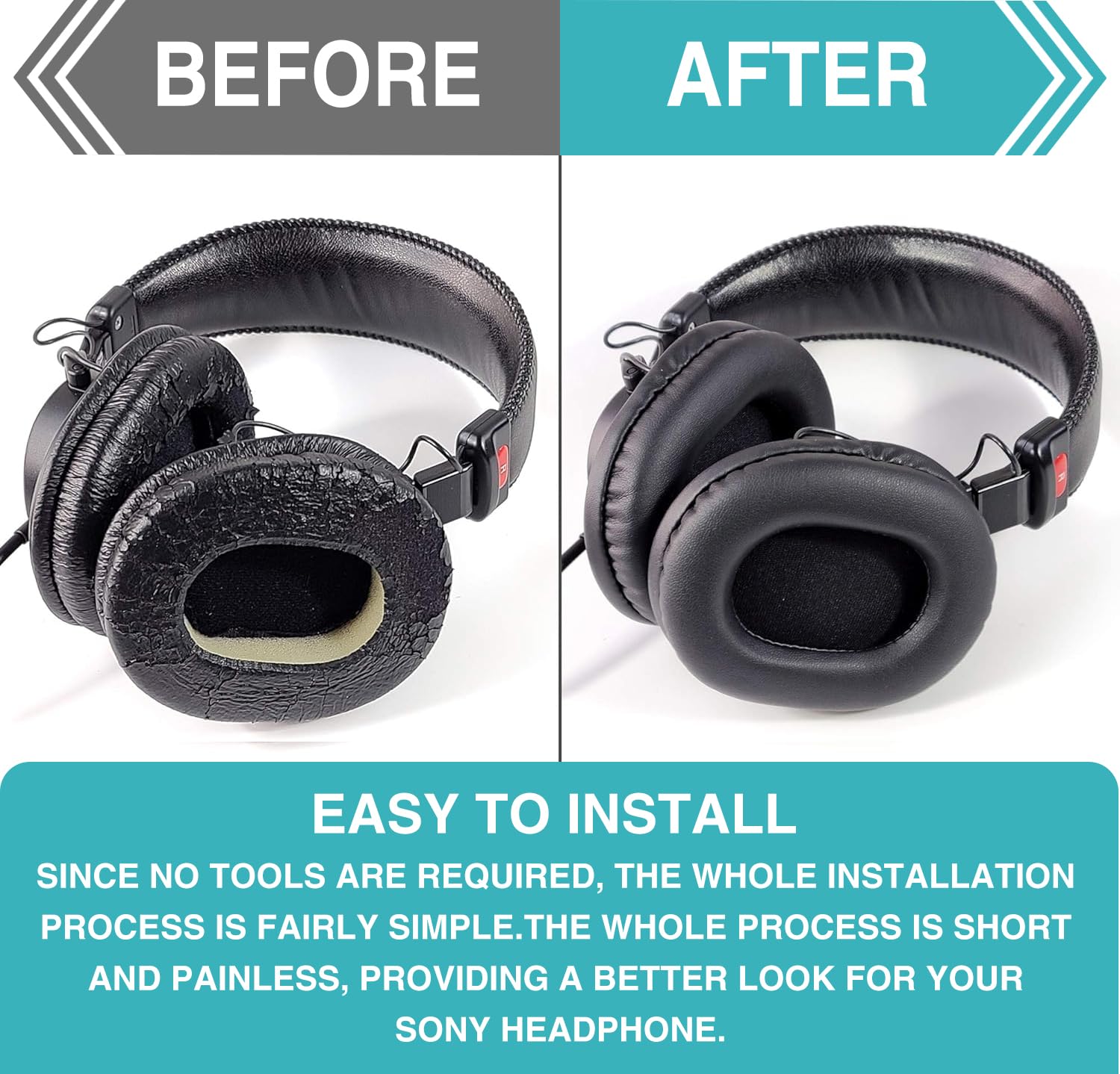 Amazon | Sony MDR-7506 交換用イヤーパッド、ヘッドホン交換用パッド