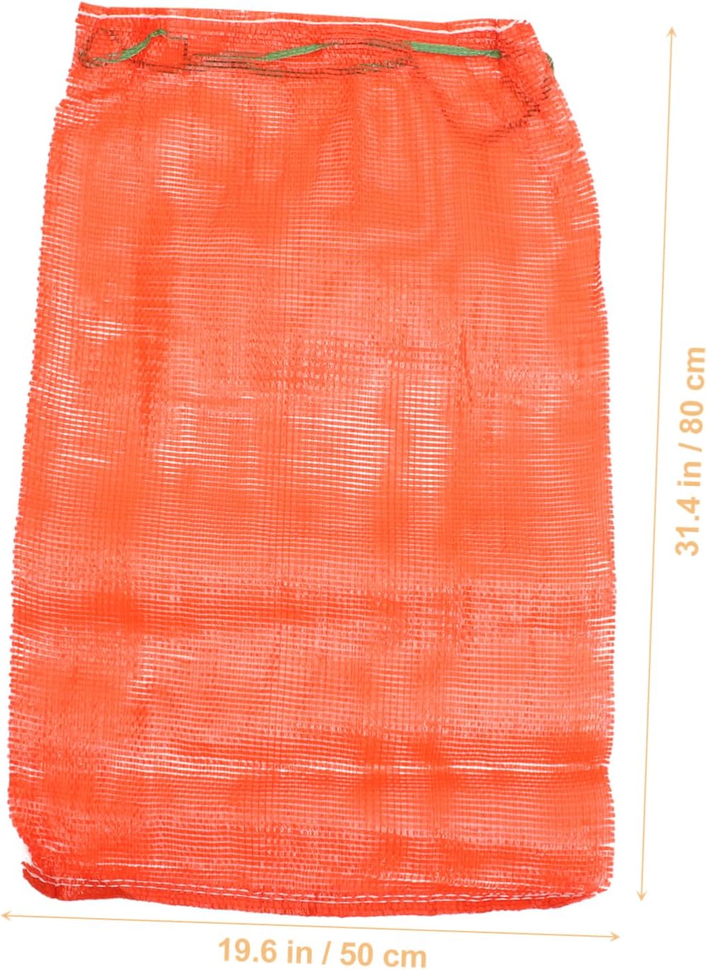 50pcs Reusable Mesh Produce Bags Mesh Net Tote Bag for Storage Pantry Organizers Toys Fruits Vegetables Drawstring Open Side