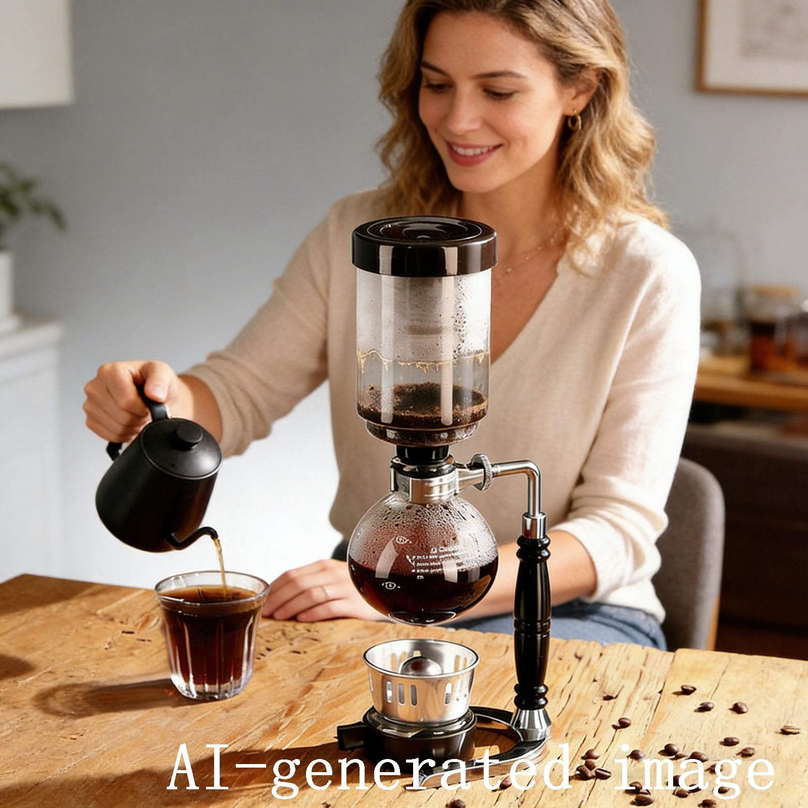 Siphon Kaffeebereiter 5 Tassen - Japanischer Vakuum-Siphonbrauer