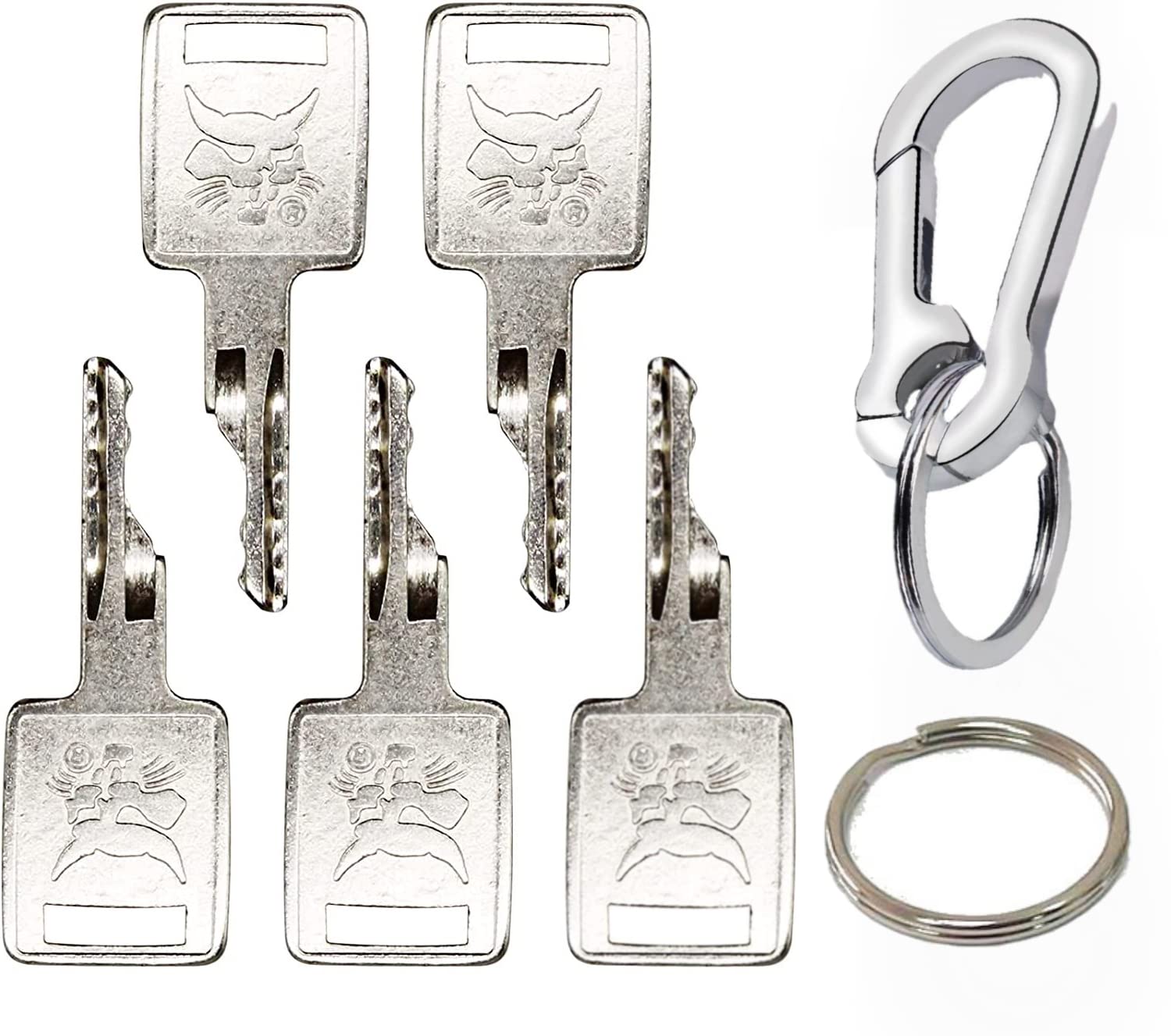 5 Replacement Ignition Keys For Case IH Tractors, Skid Steers, Excavators - Blank Keys