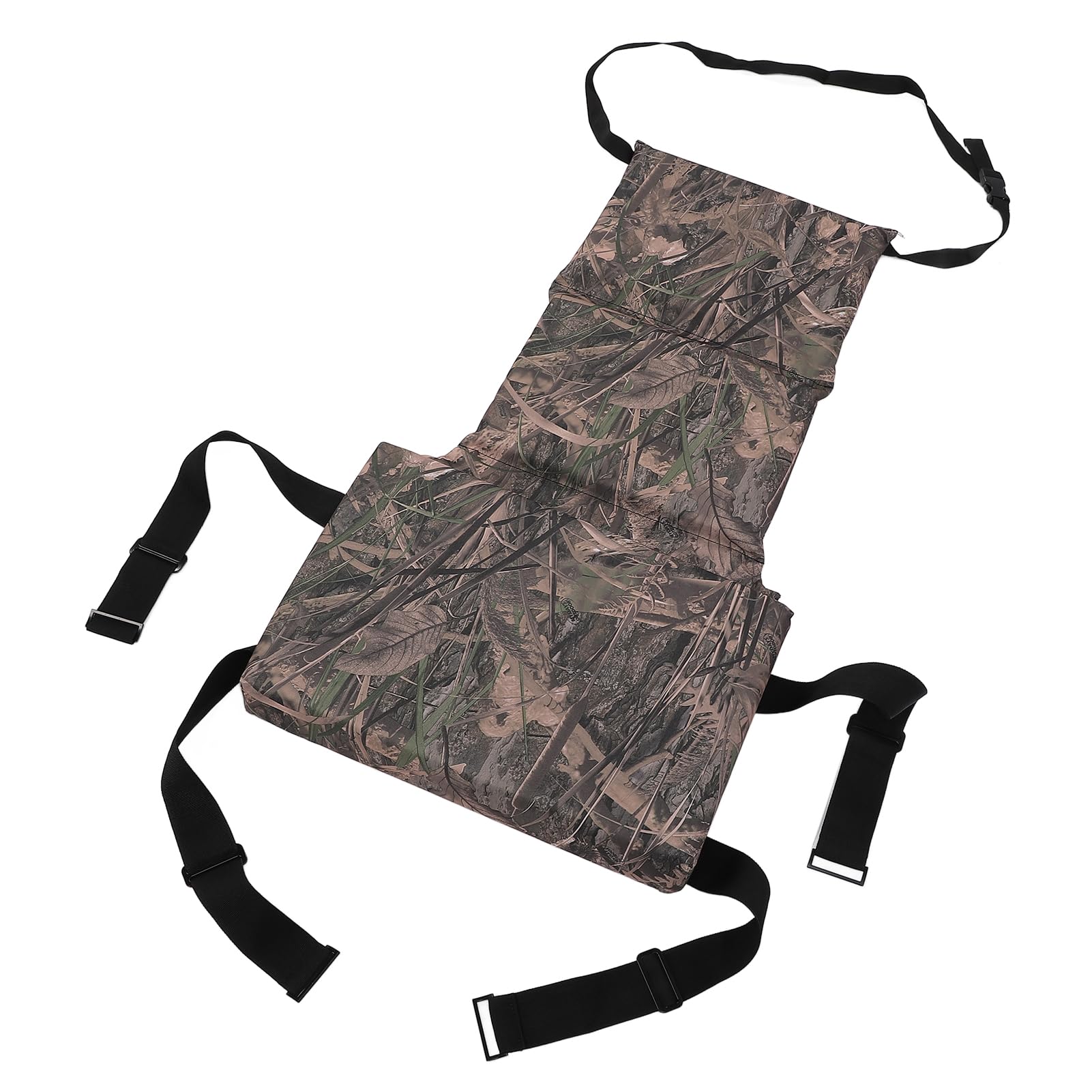 Yosoo Health Gear Hunt Seating Cushion, Tree Stand Cushion Camouflage with Back & Straps, Seating Cushion, 600D Oxford Cloth Fabric 6.5cm Thickness, Anti Slip Design
