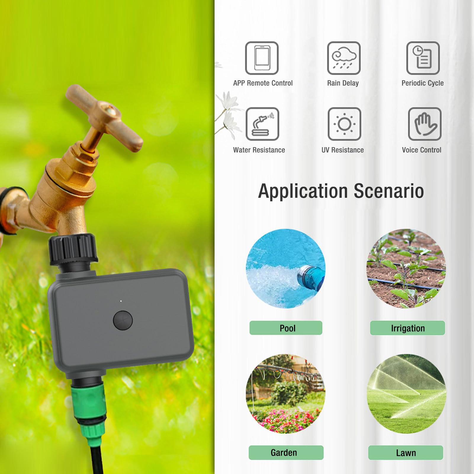 Keenso Bewässerungsuhr mit App-Steuerung für Sprinkler