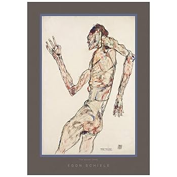 エゴン・シーレ Egon Schiele ポスター額付き エゴン・シーレ（Egon Schiele）『ウィーン分離派第49回展の