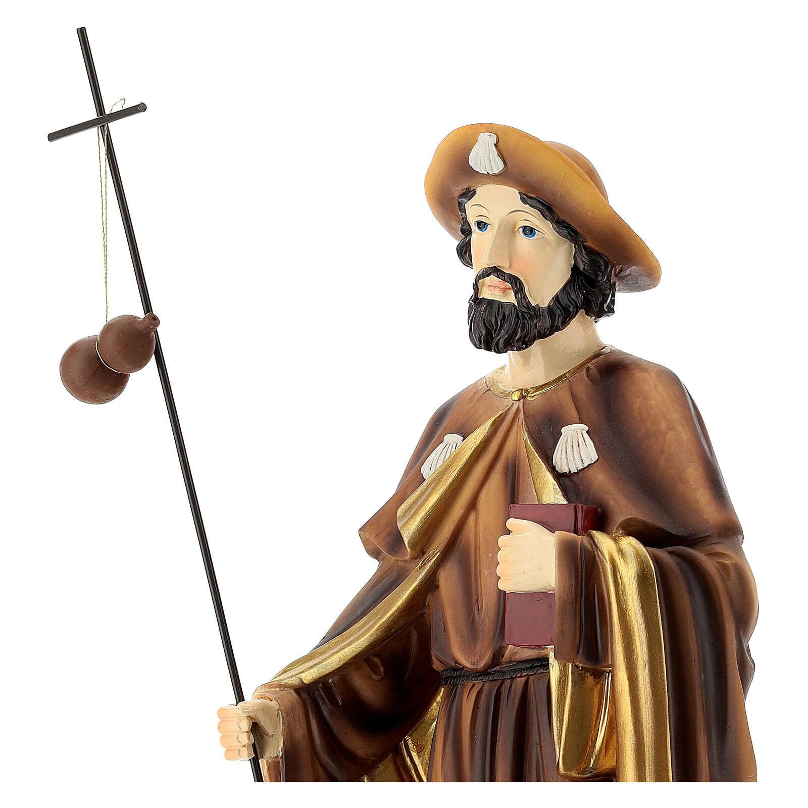 Holyart Statue in resina e PVC: Statua San Giacomo Maggiore 40 cm resina dipinta
