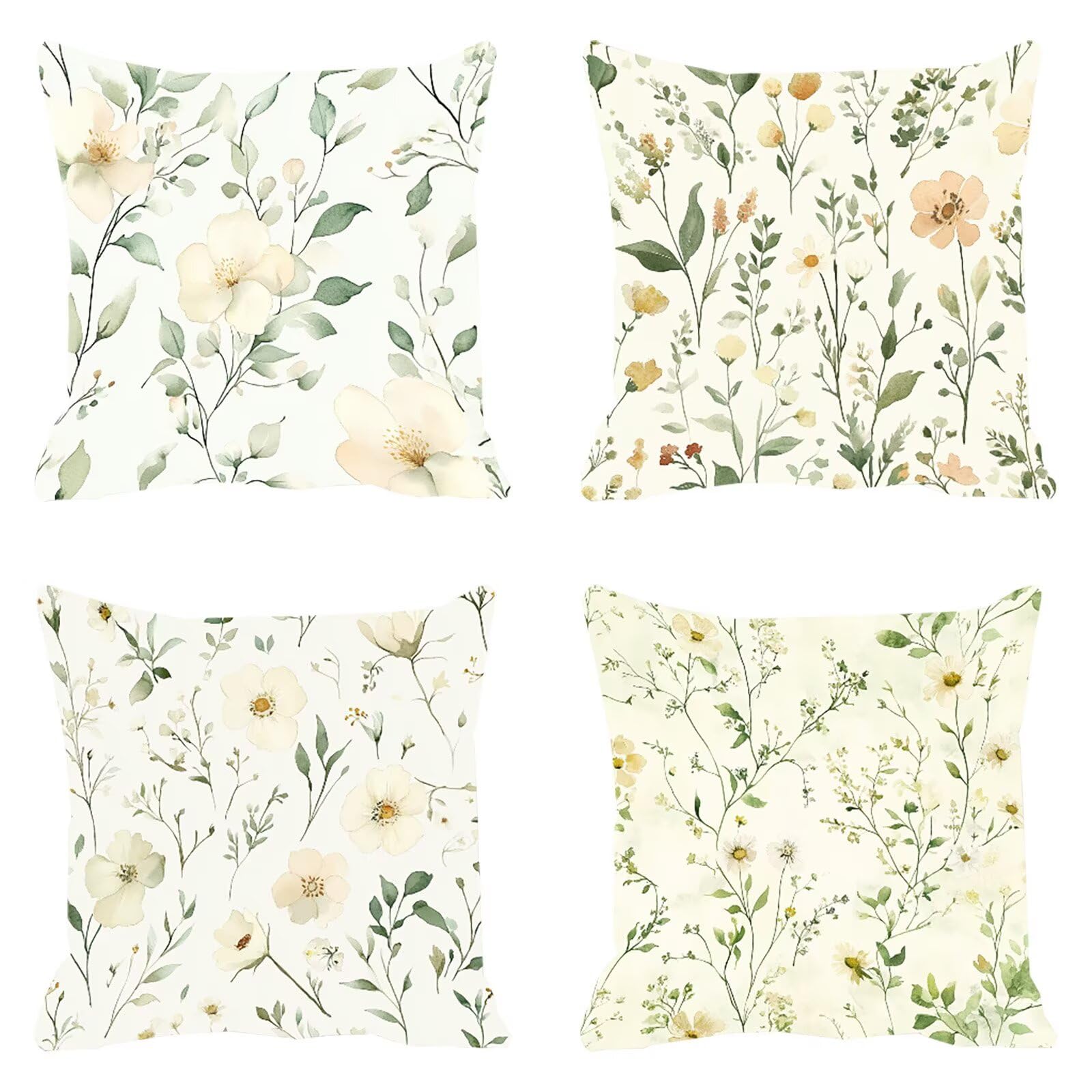 Housse de coussin 50x50cm imperméable pour canapé de jardin et salon