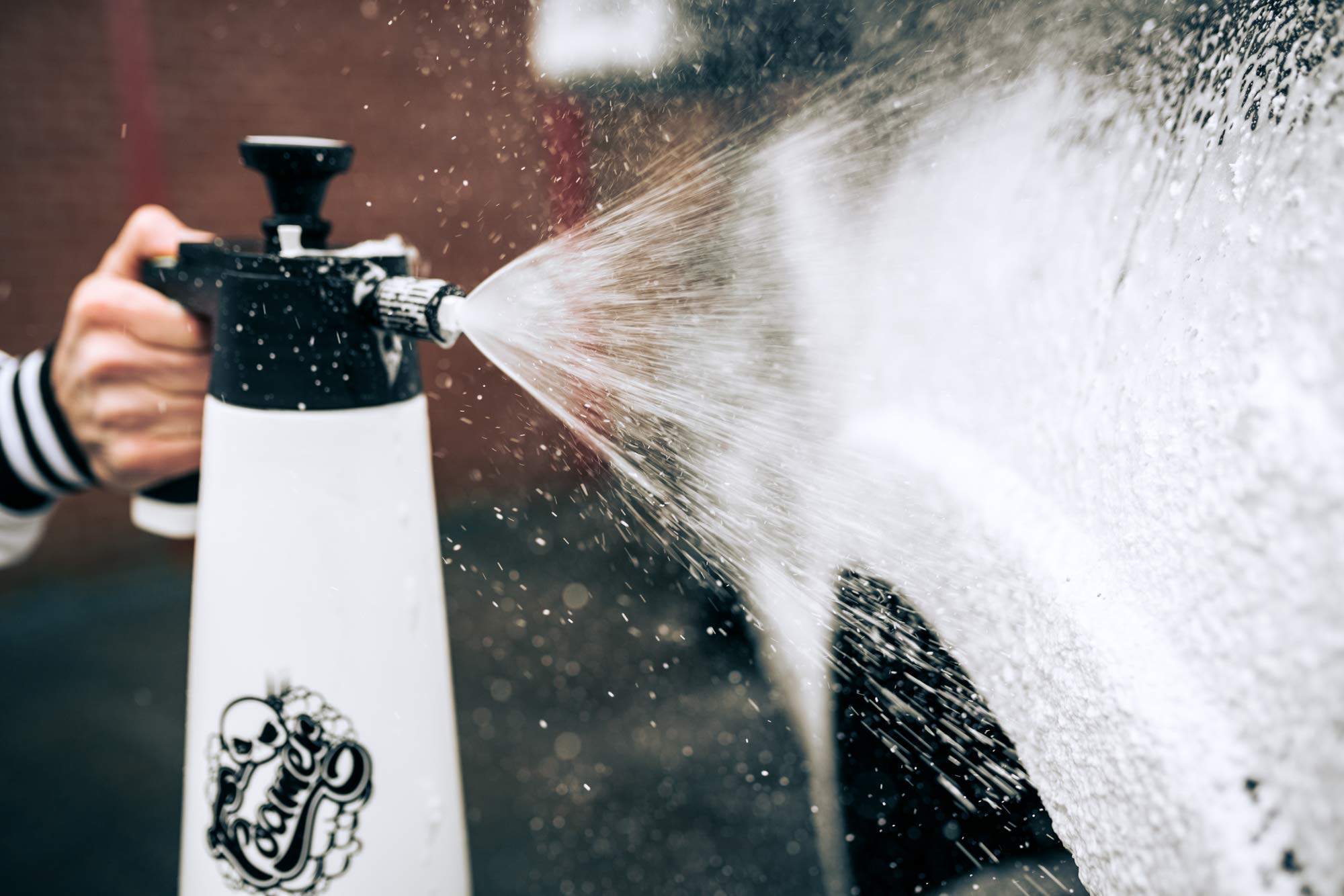 Nuke Guys Auto Wasch- und Pflegeset: Thicky Sticky Snow Foam 1L Konzentrat + Foamer - 2L Schaumsprüher, Pumpsprüher - für dicken Schaum bei der Vorwäsche, mit Shampoo kombinierbar