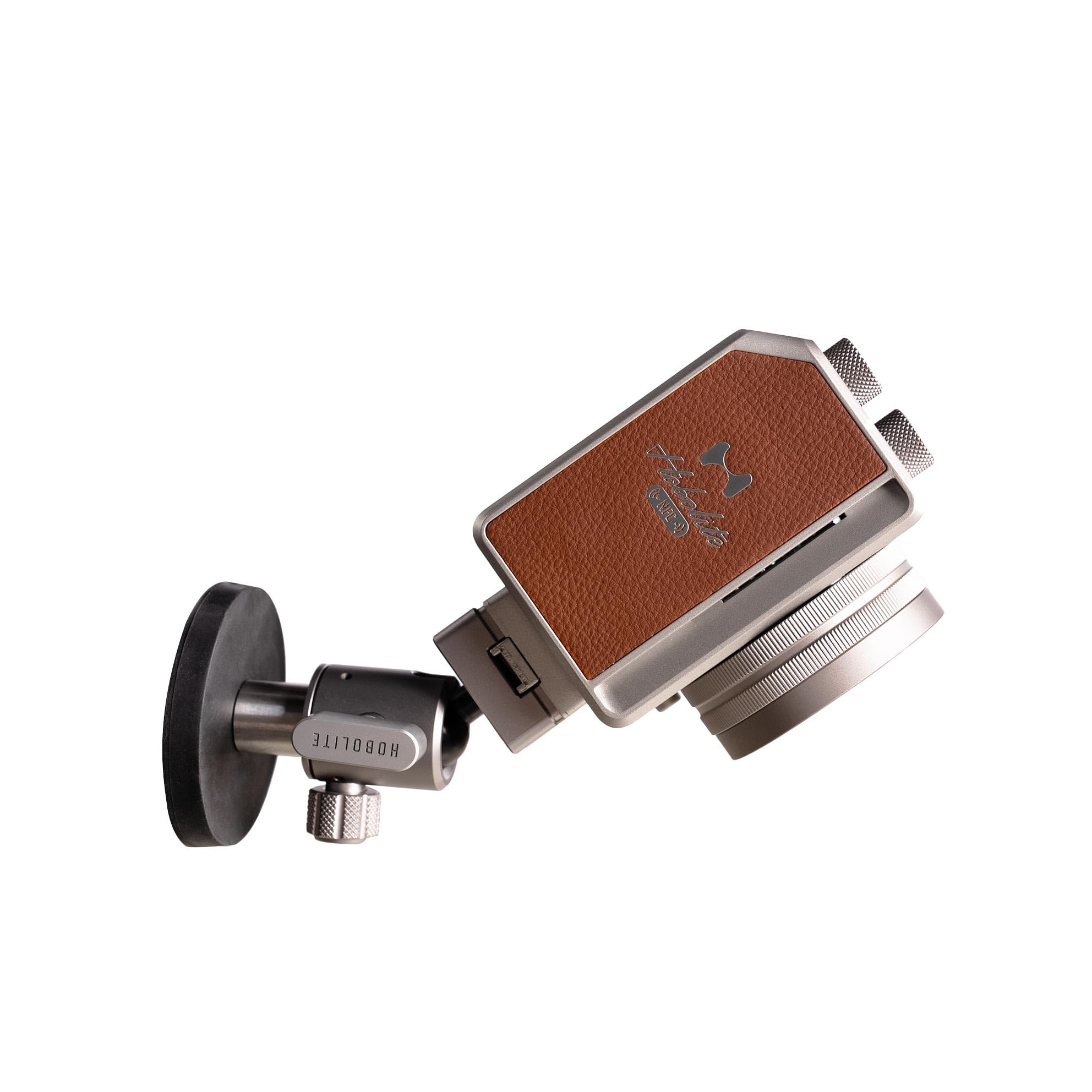 Hobolite Soporte magnético para luz de video, base de succión magnética de 2.6 pulgadas para micro y mini luces, adecuado para adaptador de trípode de cabeza esférica de montaje en V, 2.6 pulgadas