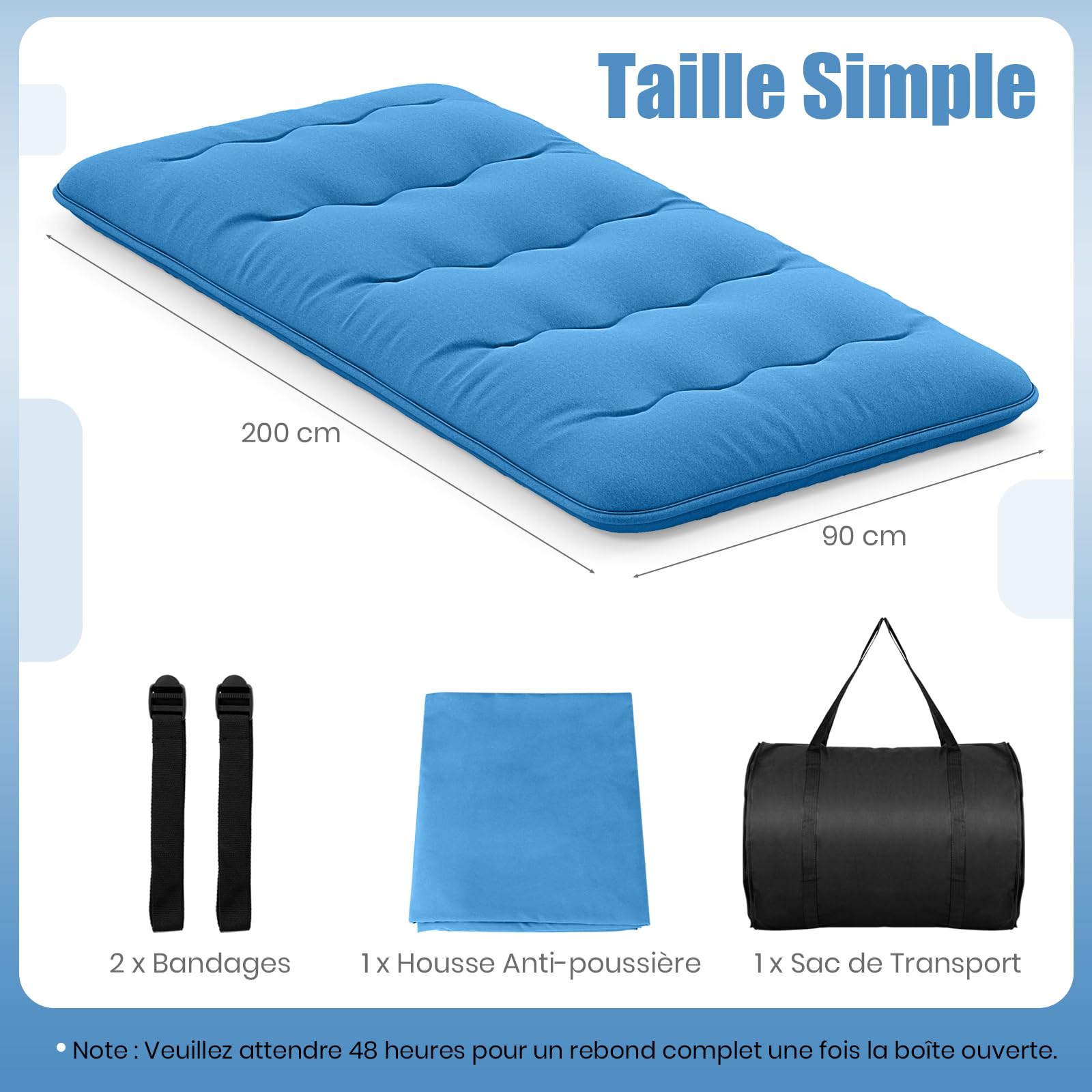 GIANTEX Matelas Futon Japonais Portable