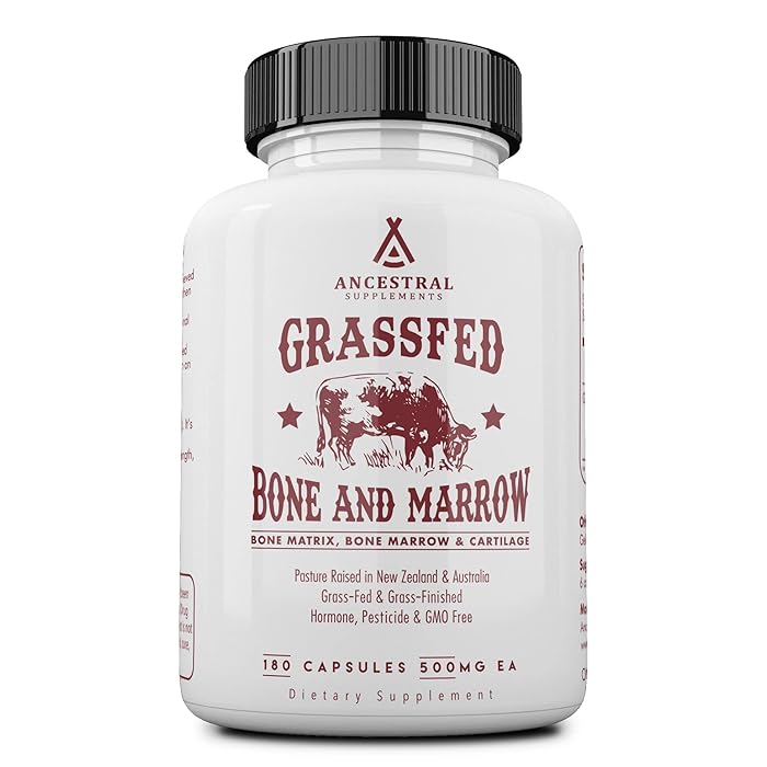 Buy Ancestral Supplements Grass Fed Beef Bone and Marrow Supplement